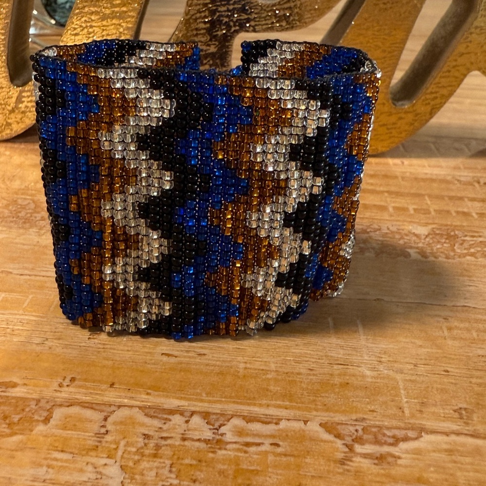 Mexican Handmade Beaded Zigzag Bracelet Chaquira
